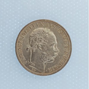 Rakouská konvenční a spolková měna / 1 Zlatník 1892 KB, dr. rys., Ag,