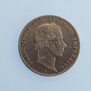 Rakouská konvenční a spolková měna / 1/4 Zlatník 1858 A, Ag,