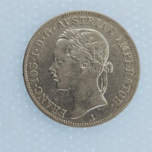 Rakouská konvenční a spolková měna / 20 Krejcar 1852 A, hlava vlevo, Ag,