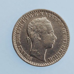 Rakouská konvenční a spolková měna / 10 Krejcar 1860 V, Ag,