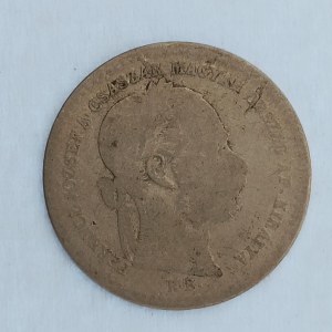 Rakouská konvenční a spolková měna / 10 Krejcar 1869 KB, Ag,