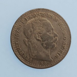 Rakouská konvenční a spolková měna / 10 Krejcar 1870 KB, Ag,