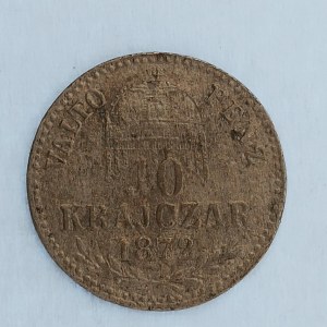 Rakouská konvenční a spolková měna / 10 Krejcar 1872 KB, Ag,