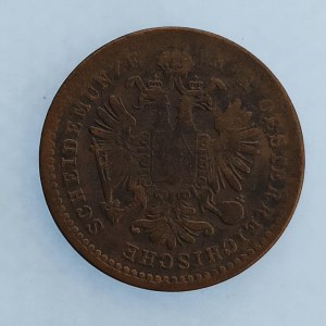 Rakouská konvenční a spolková měna / 1 Krejcar 1859 E, R, Cu,