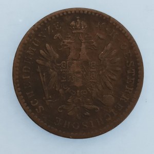 Rakouská konvenční a spolková měna / 1 Krejcar 1862 B, R,, Cu,