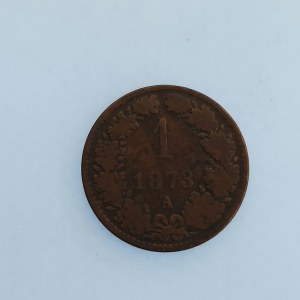 Rakouská konvenční a spolková měna / 1 Krejcar 1873 A, Cu,
