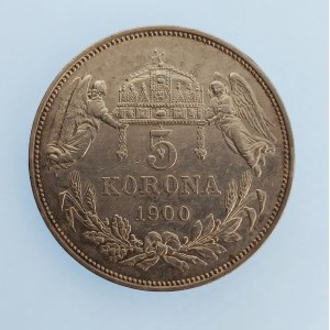 Korunová měna [1892 - 1918] / 5 Koruna 1900 KB, Ag,