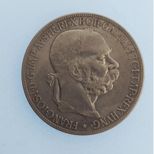 Korunová měna [1892 - 1918] / 5 Koruna 1907 b.z., dr. rys., Ag,