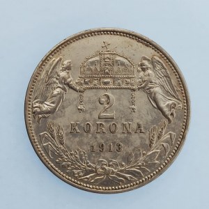 Korunová měna [1892 - 1918] / 2 Koruna 1913 KB, Ag,