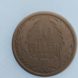 Korunová měna [1892 - 1918] / 10 Filler 1892 KB, Ni,