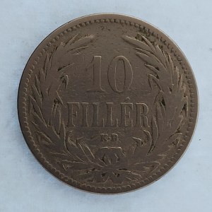 Korunová měna [1892 - 1918] / 10 Haléř 1892 KB, Ni,