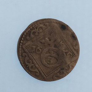 Těšín / Alžběta Lukrécie Těšínská [1625 - 1653] / Grešle 1650 GG, patina, 0.57 g, Se.112, nep. zvl., Ag...