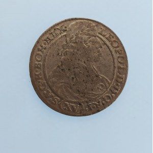 Leopold I. [1657 - 1705] / XV. Krejcar 1664 Vratislav - SHS, vada mat., Ag,