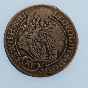 Leopold I. [1657 - 1705] / XV. Krejcar 1693 Břeh CB, patina, Ag,
