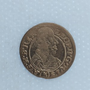 Leopold I. [1657 - 1705] / 3 Krejcar 1666 SHS Vratislav, poprsí z roku 1665, Ag,