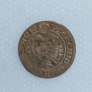 Leopold I. [1657 - 1705] / 3 Krejcar 1666 SHS Vratislav, poprsí z roku 1665, Ag,