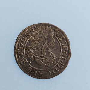 Leopold I. [1657 - 1705] / 3 Krejcar 1670 Vratislav SHS, jako MKČ.1622, ale malé poprsí, var. opisu, Ag...