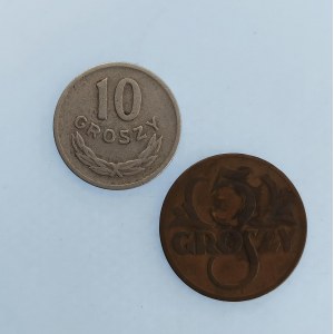 5 Groš 1925, 10 Groš 1962, 2 ks