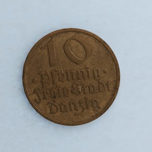 Gdaňsk / 10 Pfennig 1932, hr.,