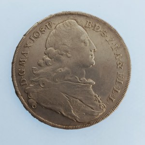 Bavorsko / Maxmilián III. Josef [1745 - 1777] / 1 Tolar 1776 Mnichov, Madona, KM#519.1, 27.99 g, just., Ag...