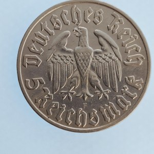 Třetí Říše [1933 - 1945] / 5 Reichsmark 1933 F, Luther, J.353, R, Ag,