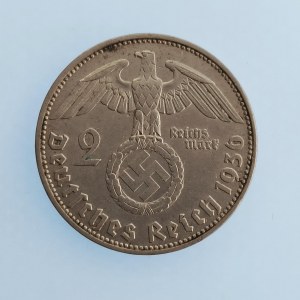 Třetí Říše [1933 - 1945] / 2 Reichsmark 1936 D, R, Ag,