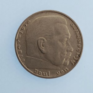 Třetí Říše [1933 - 1945] / 2 Reichsmark 1936 D, R, Ag,