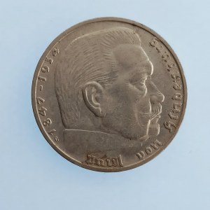 Třetí Říše [1933 - 1945] / 2 Reichsmark 1936 G, R, Ag,