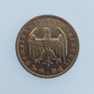 Třetí Říše [1933 - 1945] / 1 Reichsmark 1934 A, dr. hra, Ni,