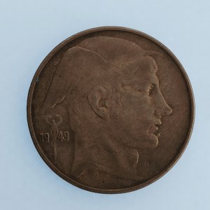 Belgie / 20 Frank 1949, patina, 8 g, Ag,