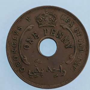 Britská Západní Afrika / 1 penny 1919,