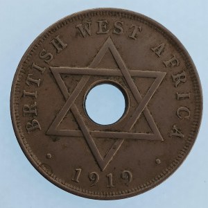 Britská Západní Afrika / 1 penny 1919,