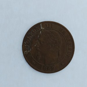 Francie / 2 Centimes 1862 A,