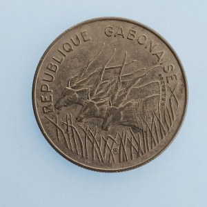 Gabon / 100 Frank 1984, vada mat.,