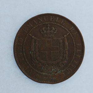 Itálie / 5 Centesimi 1859, Toscana, hr., Cu,