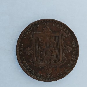 Jersey / 1/26 Shilling 1870, Cu,