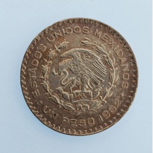Mexiko / 1 Peso 1962, 15.94 g, Ag,