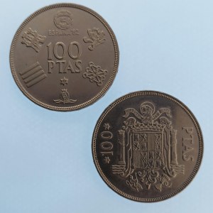 Španělsko / 100 Peseta 1975, 1980, 2 ks