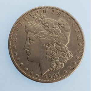 USA / 1 Dollar 1901 O, Morgan, 26,58 g, 37,8 mm, Ag,