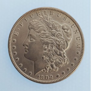 USA / 1 Dollar 1902 O, Morgan, kapsle, Ag,
