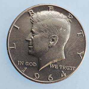 USA / 1/2 Dollar 1964 D, Ag 900,