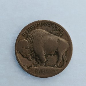USA / 5 Cent 1913 Buffalo, typ II., KM#134, CuNi,