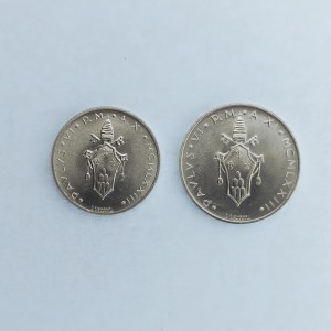 Vatikán / 2 Lire, 5 Lire 1973, 2 ks