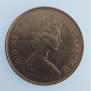 Velká Británie / 25 Pence 1981, svatba Princ Charles a Lady Diana, dr. hry, dr. rys., CuNi,