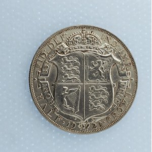 Velká Británie / Jiří V. [1910 - 1936] / 1/2 Crown 1923, Ag,