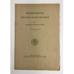 (Krzyżanowski Stanisław) Monumenta Poloniae Palaeographica edidit Stanislaus Krzyżanowski. Tabularum argumenta I-XXVII 1907