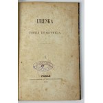 [okładka z kompozycją C.K. Norwida!] Lenartowicz Teofil - Lirenka [wydanie I]