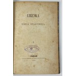 [cover with composition by C.K. Norwid!] Lenartowicz Teofil - Lirenka [1st edition].