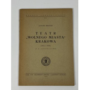 [Widmung] Brayer Antoni - Theater der Freien Stadt Krakau (1815-1846)