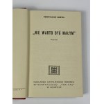 [Autorské věnování] Goetel Ferdinand -Nestojí za to být malý. Román, Londýn 1959